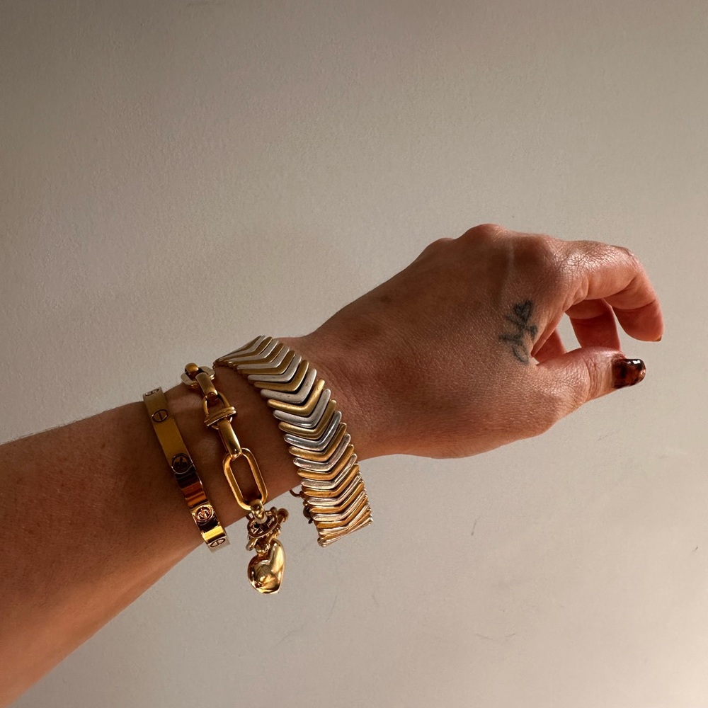 Lucky Brand Two Tone Arrow Bracelet